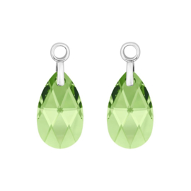 MY iMenso Peridot Pera 22mm Creoli Hangers van Zilver