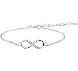 Zilveren Infinity Mini Armband met Zirkonia’s