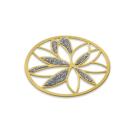 MY iMenso Goudkleurige Zilveren Glittery Lotus Cover Insignia voor Dames