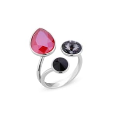 Glaskristal Ring van Spark Jewelry - Royal Red
