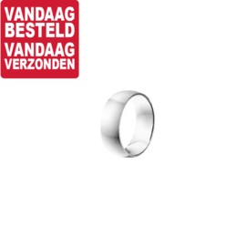 Bolle Brede Edelstalen Ring / Maat 19,7