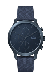 Lacoste Donkerblauw Heren Horloge met Lederen Horlogeband