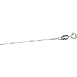 Zeer Fijn Venetiaans 0,8mm Collier van Zilver 50cm