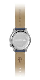 Lacoste Zilverkleurig Heren Horloge met Blauwe Horlogeband