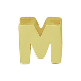 Letter Hanger M van 14K Geelgoud