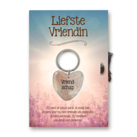 Gelukshart Cadeaukaart - Liefste Vriendin