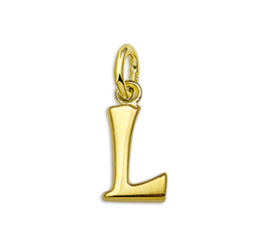 Gouden Letter Bedel Hanger – L
