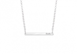 Bar Naamketting Zilver Small Names4ever ZNKB003