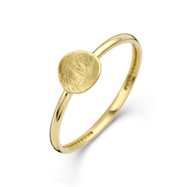 Gouden Ring met Scratch Rondje