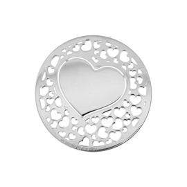 Romantische Zilveren Hart Munt van MY iMenso