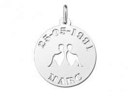 Names4ever Dierenriem Hanger Tweelingen ZHS015