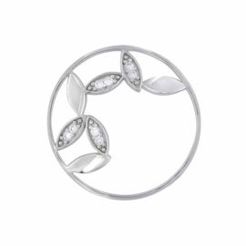 Zilveren Septem Leafs 33mm Insignia met Zirkonia’s van MY iMenso