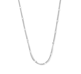 Zilveren Collier Plaatjes 3,0 mm 40 + 4 cm