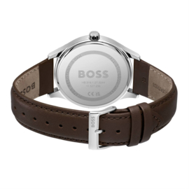 BOSS ELITE  Bruin Lederen Herenhorloge HB1513955