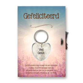 Gelukshart Cadeaukaart - Gefeliciteerd