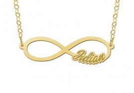 Names4ever Julian Model Infinity Ketting - Graveer Sieraad