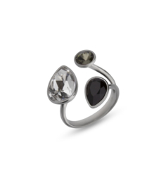 Glaskristal Ring van Spark Jewelry met Glaskristallen