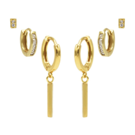 Karma Jewelry – Zesdelige Pretty Perfect Earparty Set - Gold