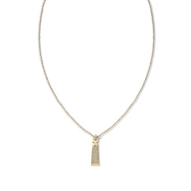 Tommy Hilfiger Goudkleurig Dames Collier met Zirkonia Hanger