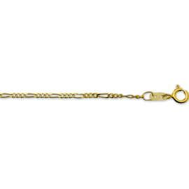 14 Karaats Gouden Figaro Collier | Dikte: 1,6mm Lengte: 45cm