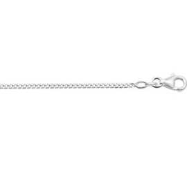 Witgouden Collier Gourmet 1,8 mm