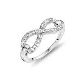 New Bling Zilveren Infinity Ring met Zirkonia’s