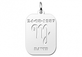 Names4ever Astrologie Maagd Zilver Hanger ZHS006