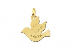 Names4ever Communie Gouden Duif Hanger