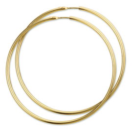 14K Oorringen Ronde Buis 1,8 mm Diameter 60 mm