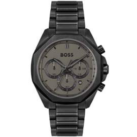 BOSS CLOUD Zwart Stalen Herenhorloge HB1514016