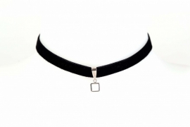 Karma Zilveren Vierkant Choker