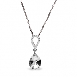 Pear Drop Glaskristallen Ketting van Spark Jewelry