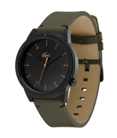 Lacoste Zwart Motion Heren Horloge met Bruine Horlogeband