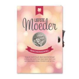 Geluksmunt Cadeaukaart - Beschermengel Liefste moeder