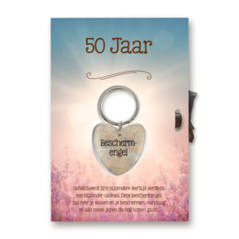 Gelukshart Cadeaukaart - 50 jaar