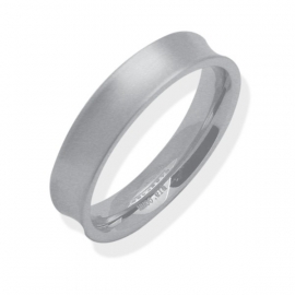 Egale Holle Ring van Edelstaal van C MY STEEL - Graveer Ring