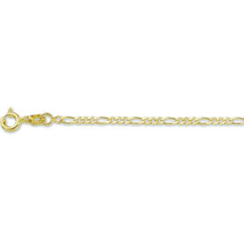 Elegant Gouden Figaro Collier | Dikte: 1,8mm Lengte: 50cm