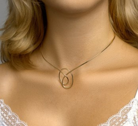 Geelgouden Spang Collier voor Dames