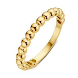 Excellent Jewelry Geelgouden Bolletjes Ring