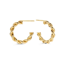 Excellent Jewelry Gouden Oorstekers Gedraaid