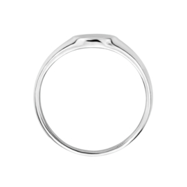 Zilveren Ronde Graveer Ring | Ring met Initialen