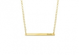 Bar Naamketting Goud Small Names4ever GNKB003