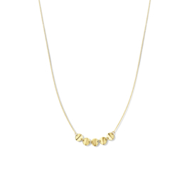 14K Geelgouden Collier met Rondjes