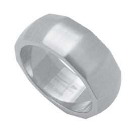 Gehoekte Ring van Edelstaal van C MY STEEL - Graveer Ring