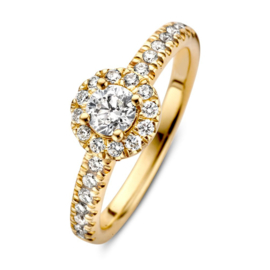 14K Goud Luxe Diamanten 0.62 crt. Verlovingsring