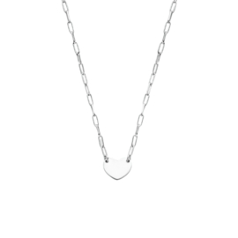 Zilveren Graveer Collier met Hartje 2,3 mm