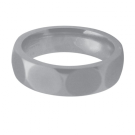 Platte Ovalen Ring van Edelstaal van C MY STEEL