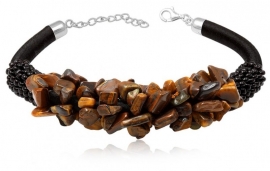 Tiger Eye Fashionable Dames armband 0257