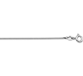 Witgouden Gourmet Collier | Dikte: 1,1mm Lengte: 45cm