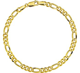 Elegante Gouden Figaro Schakelarmband | 4,6 mm 20 cm